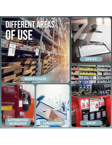 Paquete de 5 Sujetadores de Tickets JUZARI 9x12 cm Alta Resistencia