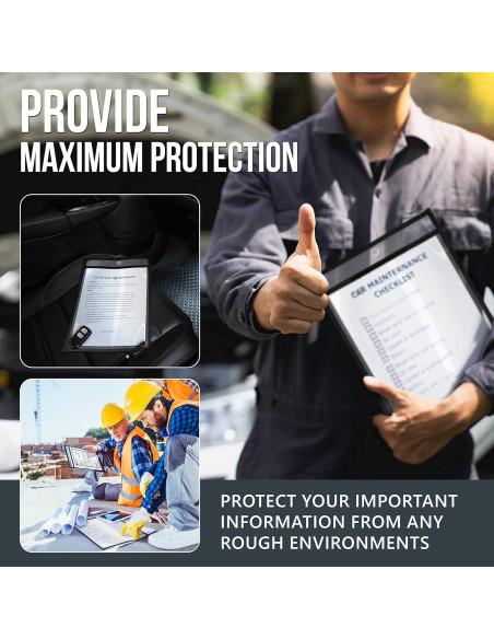 Paquete de 5 Sujetadores de Tickets JUZARI 9x12 cm Alta Resistencia