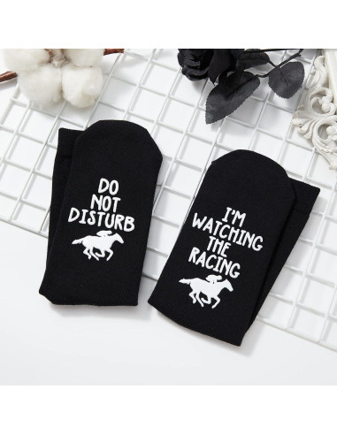 Calcetines de Carreras de Caballos Algodón Unisex Talla Única