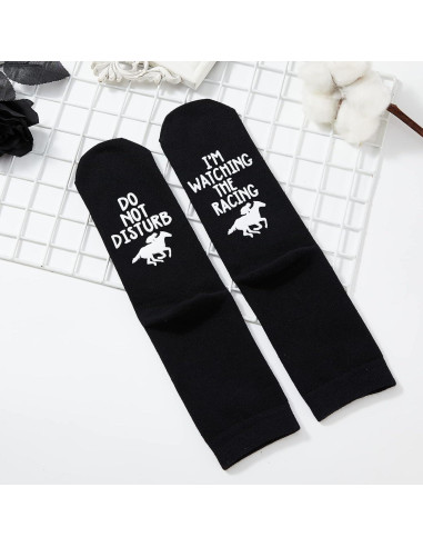 Calcetines de Carreras de Caballos Algodón Unisex Talla Única