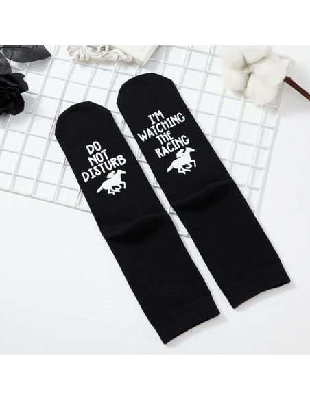 Calcetines de Carreras de Caballos Algodón Unisex Talla Única