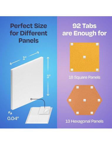 Cinta Doble Cara Ekkogo 92-Pack Autoadhesiva 12x5.7 cm