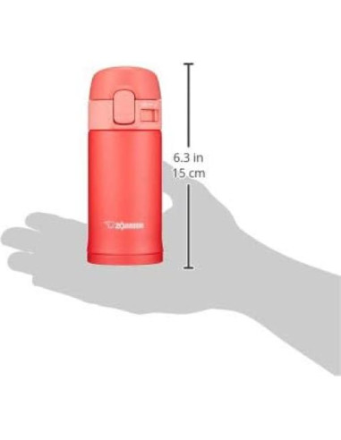 Taza de Acero Inoxidable Zojirushi Rosa Coral 200 ml