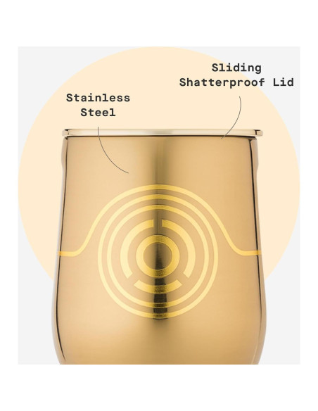 Copa de Vino Sin Tallo Corkcicle 12 oz Aislada C3PO