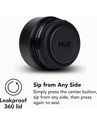 Vaso de Acero Inoxidable MiiR 473ml Doble Pared a Prueba de Fugas