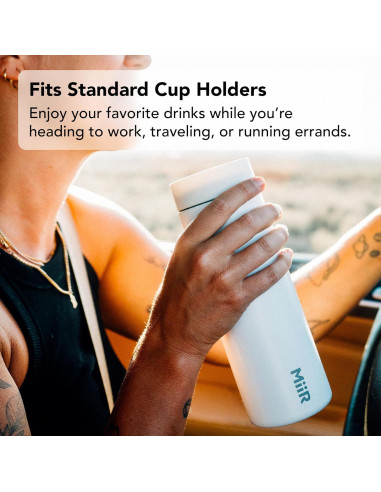 Vaso de Acero Inoxidable MiiR 473ml Doble Pared a Prueba de Fugas