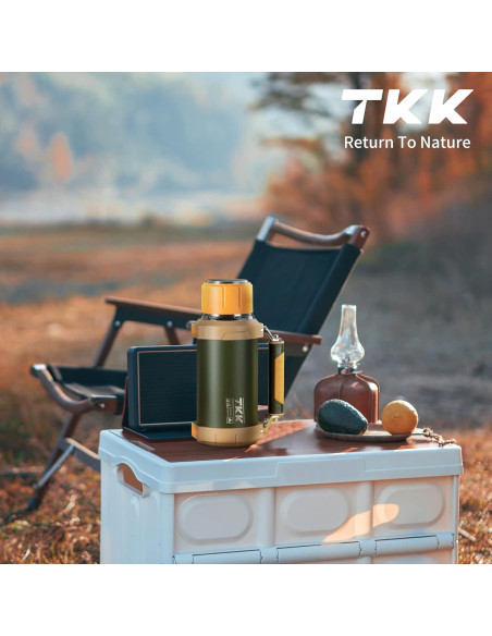 Botella Aislada TKK de Acero Inoxidable 1.8L Naranja