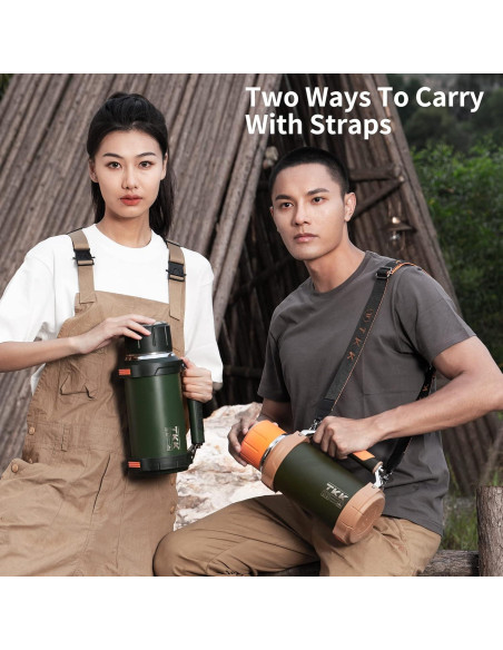 Botella Aislada TKK de Acero Inoxidable 1.8L Naranja