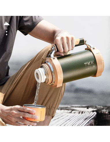 Botella Aislada TKK de Acero Inoxidable 1.8L Naranja