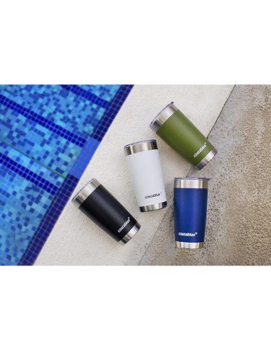 Taza de Café de Viaje Costablue 0.59L Acero Inoxidable Aislada