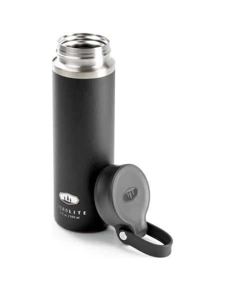 Botella de Agua Aislada GSI Outdoors MicroLite Twist 500 ml Negra