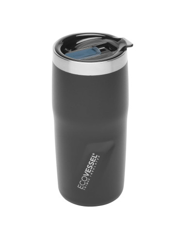 Taza Aislada al Vacío EcoVessel Metro 16 oz Acero Inoxidable
