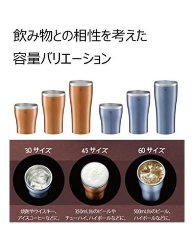 Taza de Acero Inoxidable Zojirushi SX-DN60-AC 600 ml Azul Claro