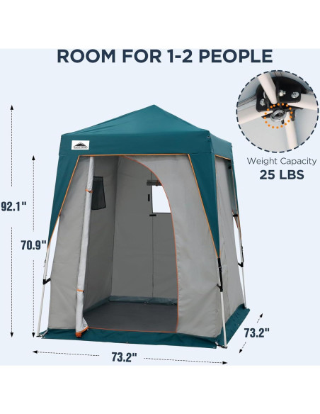 Tienda de Privacidad EAGLE PEAK 5x5 Pop Up para Camping y Ducha