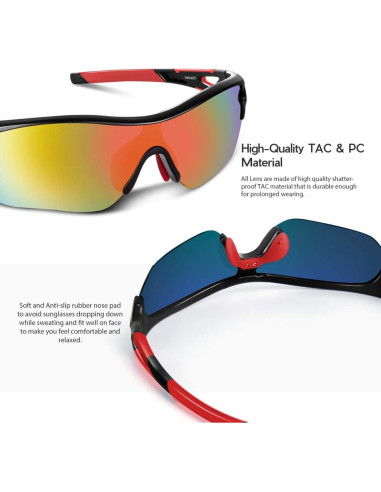 Gafas de sol BEACOOL polarizadas para deportes y actividades