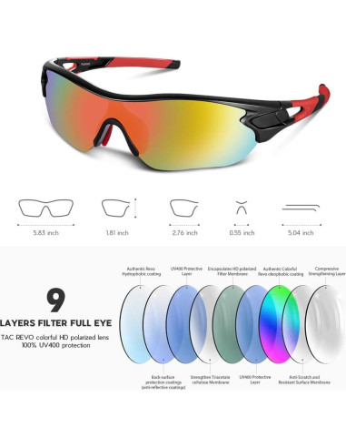 Gafas de sol BEACOOL polarizadas para deportes y actividades