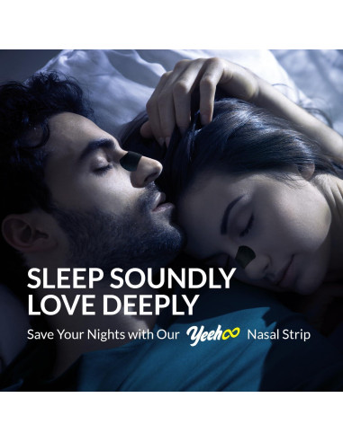 Tiras Nasales YeeHoo para Ronquidos - 30 Unidades - Fuerza Extra