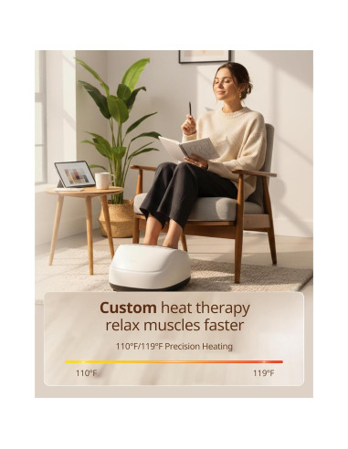 Masajeador de pies Shiatsu Beirelaxed Pie 3 con calor y compresión