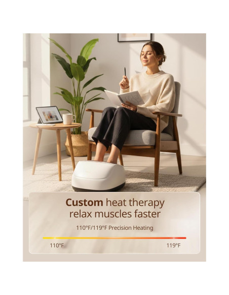 Masajeador de pies Shiatsu Beirelaxed Pie 3 con calor y compresión