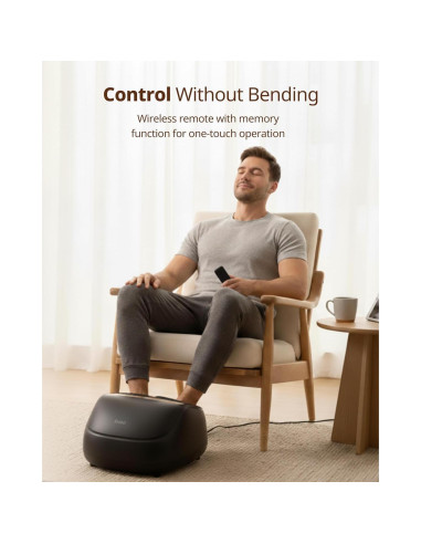 Masajeador de pies Shiatsu Beirelaxed Pie 3 con calor y compresión