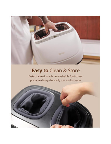 Masajeador de pies Shiatsu Beirelaxed Pie 3 con calor y compresión