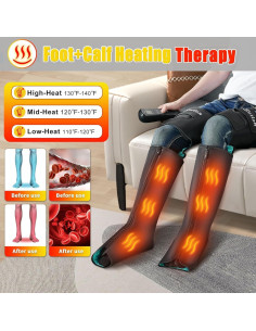 Masajeador de Piernas SLOTHMORE RF-ALM070 con Calor y Compresión 2