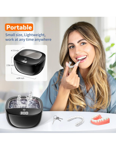 Limpiador Ultrasónico BEKOMIYA 150ML para Dentaduras y Joyería