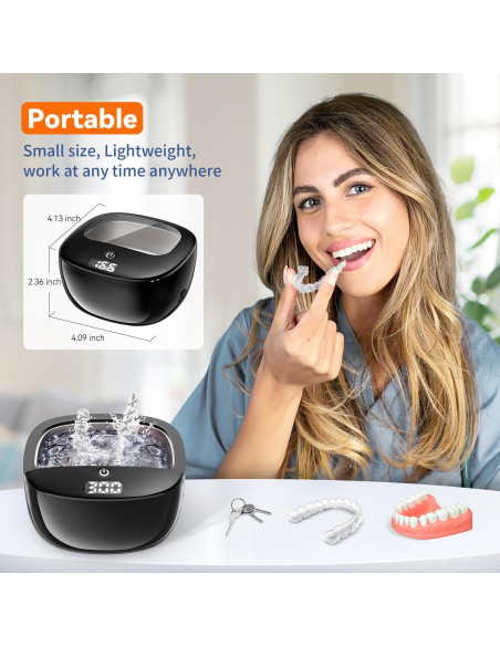 Limpiador Ultrasónico BEKOMIYA 150ML para Dentaduras y Joyería