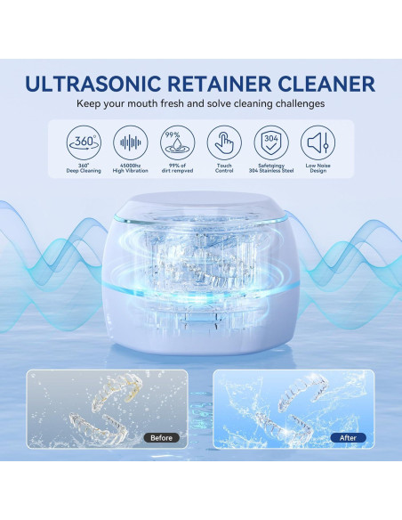 Limpiador Ultrasónico BINGA 245ml para Dentaduras y Joyería