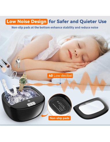 Limpiador Ultrasónico BEKOMIYA 150ML para Dentaduras y Joyería