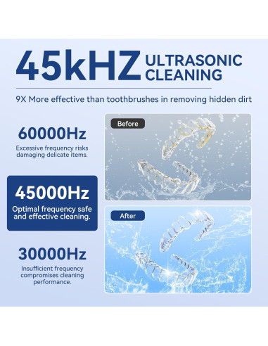 Limpiador Ultrasónico BINGA 245ml para Dentaduras y Joyería