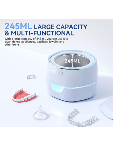Limpiador Ultrasónico BINGA 245ml para Dentaduras y Joyería