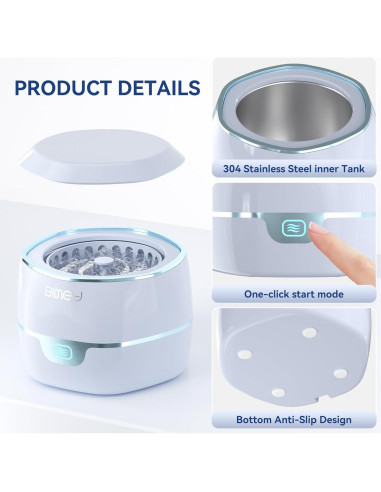 Limpiador Ultrasónico BINGA 245ml para Dentaduras y Joyería