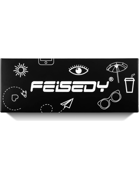 Gafas de sol FEISEDY aviador steampunk redondas UV400