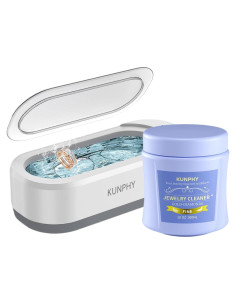 Limpiador Ultrasónico de Joyas KUNPHY 355 ml + Solución 887 ml