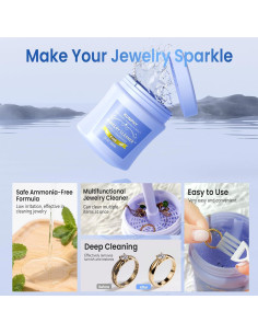 Limpiador Ultrasónico de Joyas KUNPHY 355 ml + Solución 887 ml 2