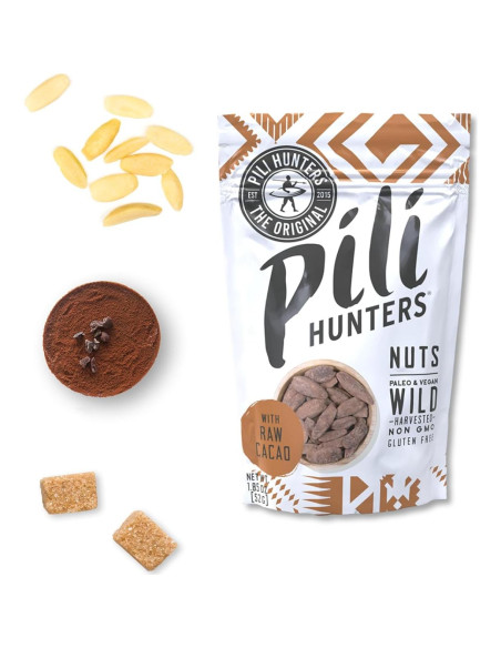 Nueces de Pili Germinadas Pili Hunters 113.4g Snack Vegano