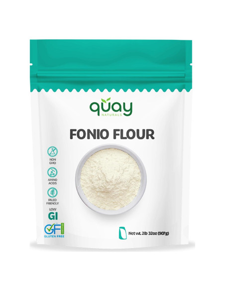Harina de Fonio Quay Naturals 907g Sin Gluten No Transgénico