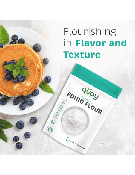 Harina de Fonio Quay Naturals 907g Sin Gluten No Transgénico
