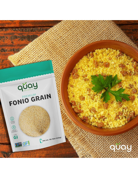 Fonio Quay Naturals 453g - Grano Superalimentario Sin Gluten