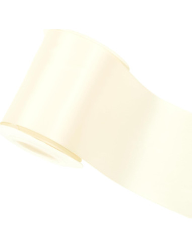 Cinta de Satén DINDOSAL Marfil 7.62 cm x 9.14 m Doble Cara