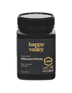 Miel de Manuka Cruda Happy Valley UMF 15+ MGO 514+ 500g