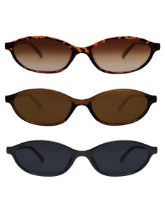 Gafas de sol ovaladas GUVIVI retro UV 100% para mujeres