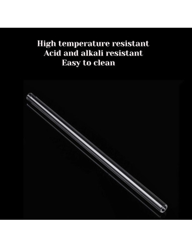 Tubo de vidrio de borosilicato LIFEHIM 6" (15.24cm) 12mm OD