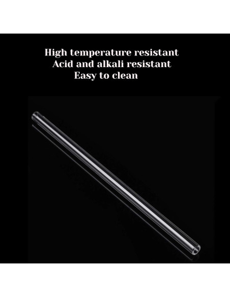 Tubo de vidrio de borosilicato LIFEHIM 6" (15.24cm) 12mm OD