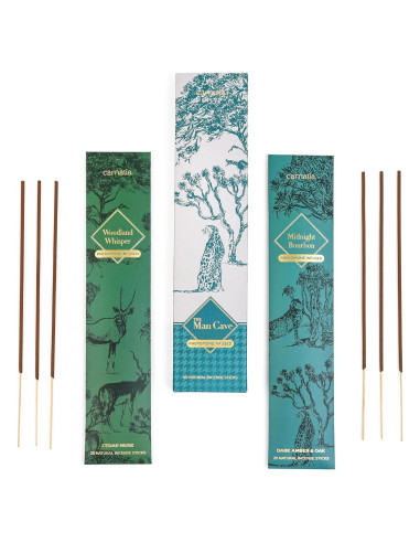 Incienso Carnatia Man Cave - 2 Aromas Masculinos Infundidos