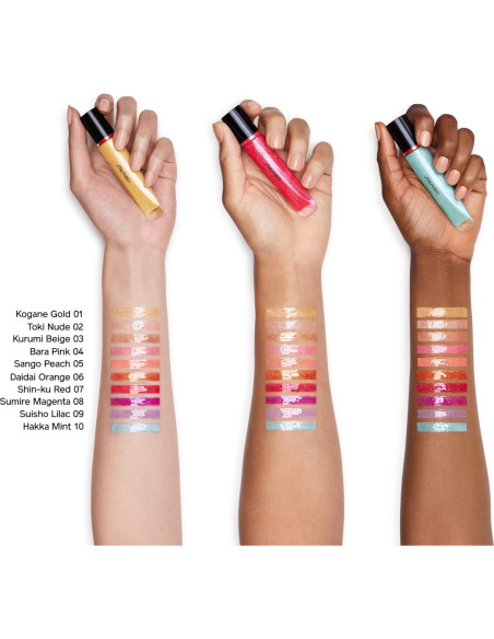 Brillo Labial Shiseido GelGloss Rosa Desnudo - Hidratación 12h