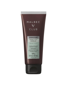 Crema de Afeitar Malbec Club para Hombres 99g - Hidratante y Suave