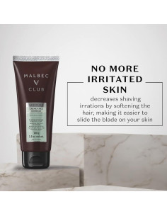 Crema de Afeitar Malbec Club para Hombres 99g - Hidratante y Suave 2