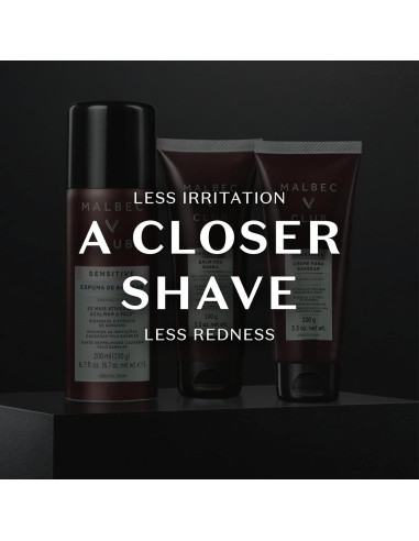 Crema de Afeitar Malbec Club para Hombres 99g - Hidratante y Suave